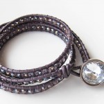 Wrap bracelet in purple