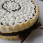 Charlotte cake with chocolate mousse