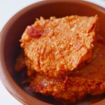 Homemade dry tomatoes paste
