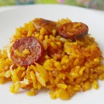 Easy chorizo paella