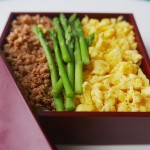 Tri-coloured Japanese rice bowl- lunch box – Sanshoku bento