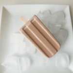 Coconut chocolate ice cream pop