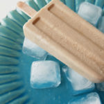 Cafe latte ice cream pop