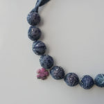 Fabric covered necklace