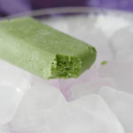 Spinach ice cream pops