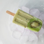 Kiwi ice cream pop