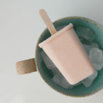 Tomato ice cream pop