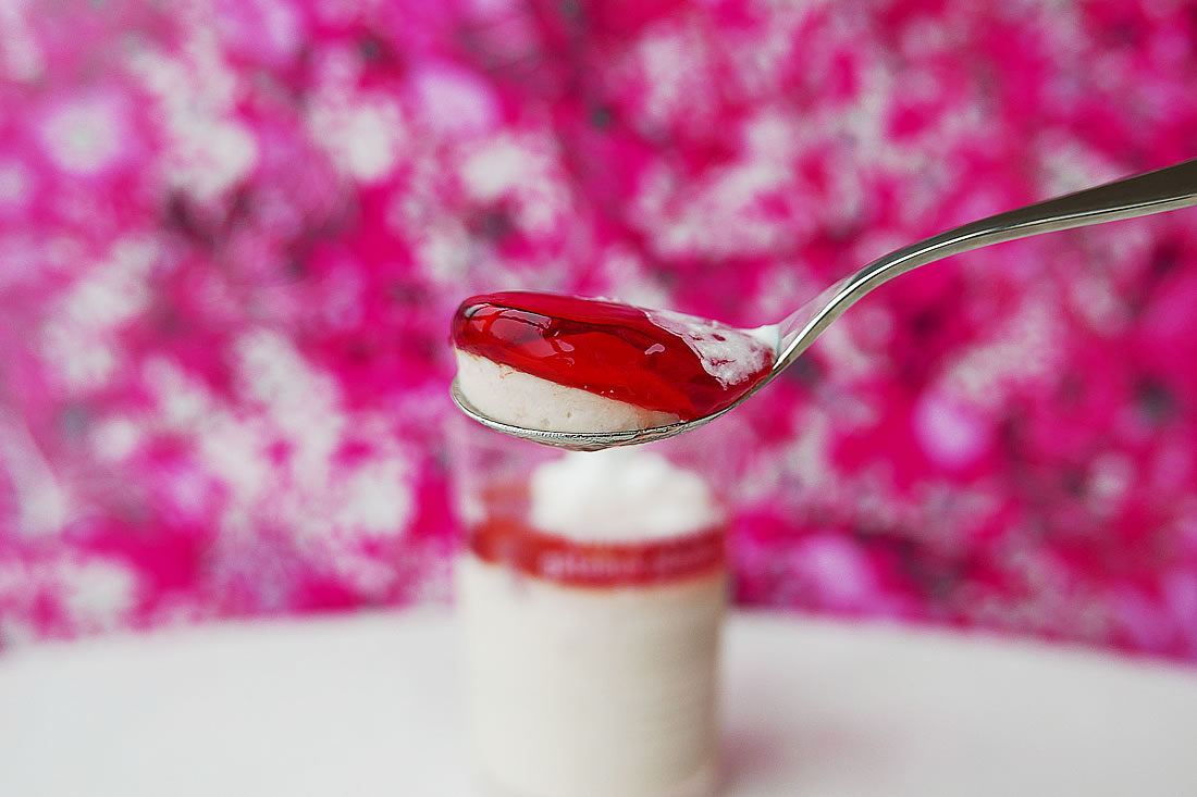 Strawberry banana mousse