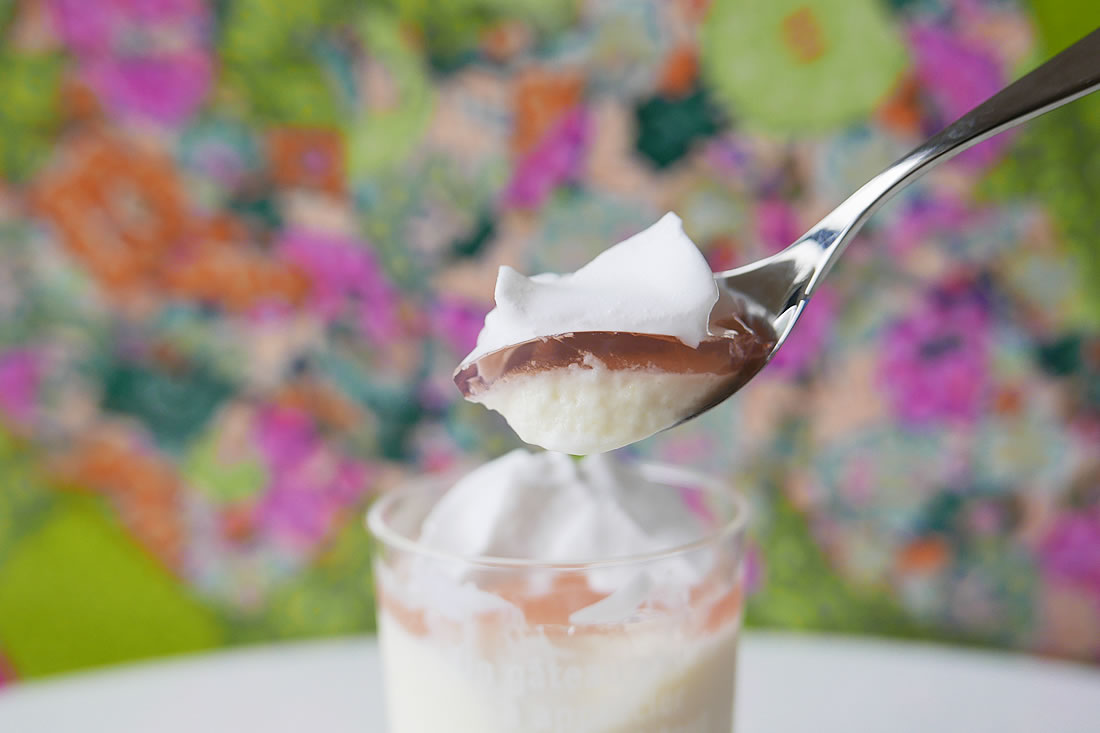 Peach mousse