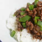 Miso amakara beef with eggplant