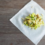 Baked chicken spring rolls