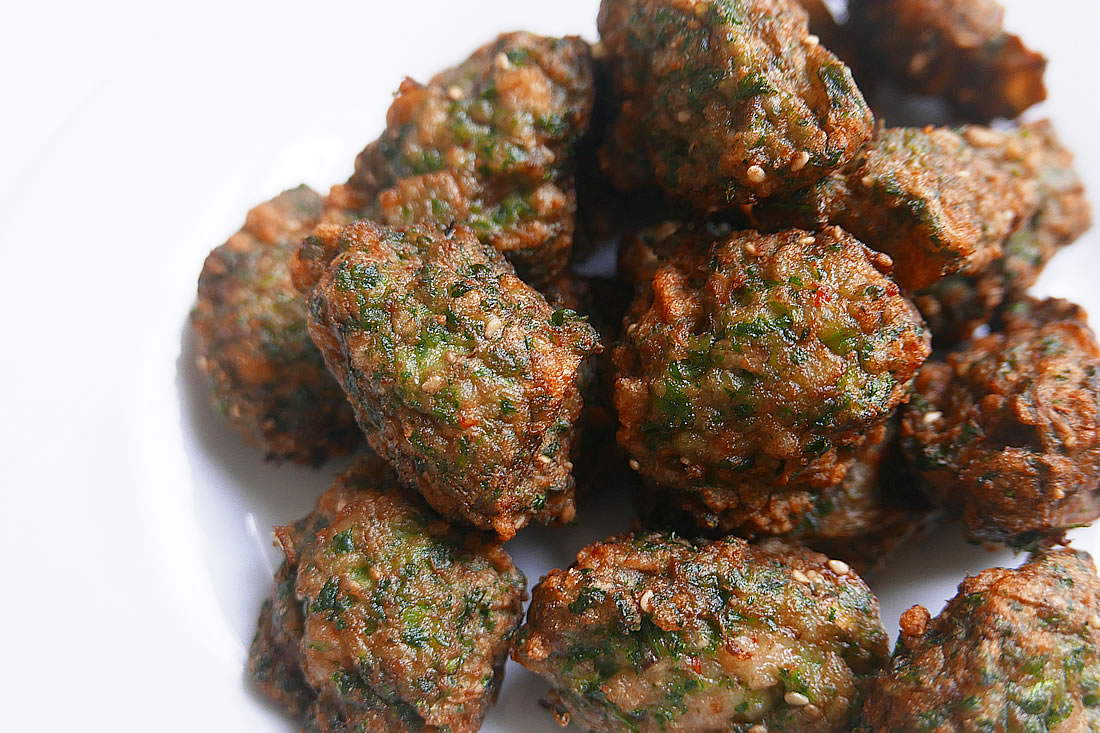 Shrimp & parsley bite