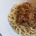 Japanese style “Ja ja men” noodles