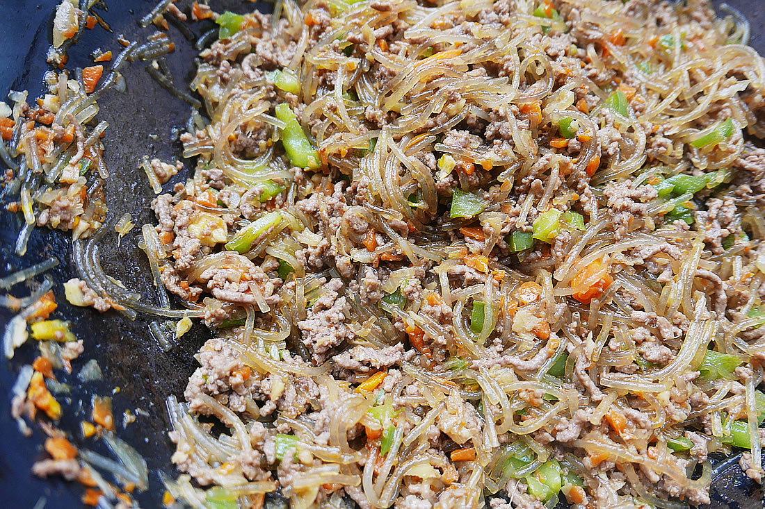 Korean vermicelli Dumpling (Japchae gyoza)