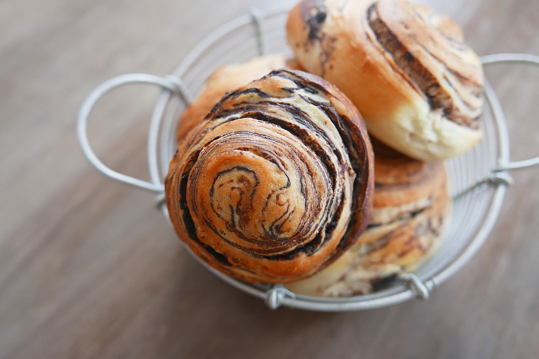 Marble chocolate bread