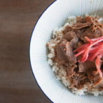 Beef on rice – Gyudon