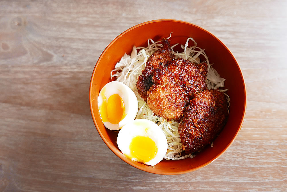 Pork katsu donburi (rice bowl)