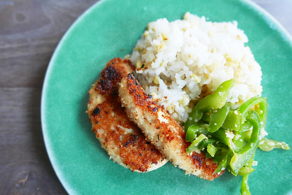 Shallowfry Chicken breast strips