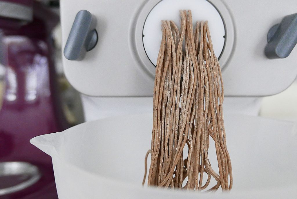 Homemade soba noodles with Philips pasta maker