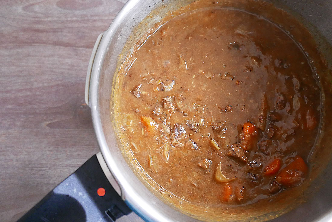 Pressure cooked Shank Beef (or just beef meat) Japanese Curry
