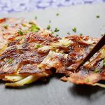 Garlic “Hash browns” potato pizza