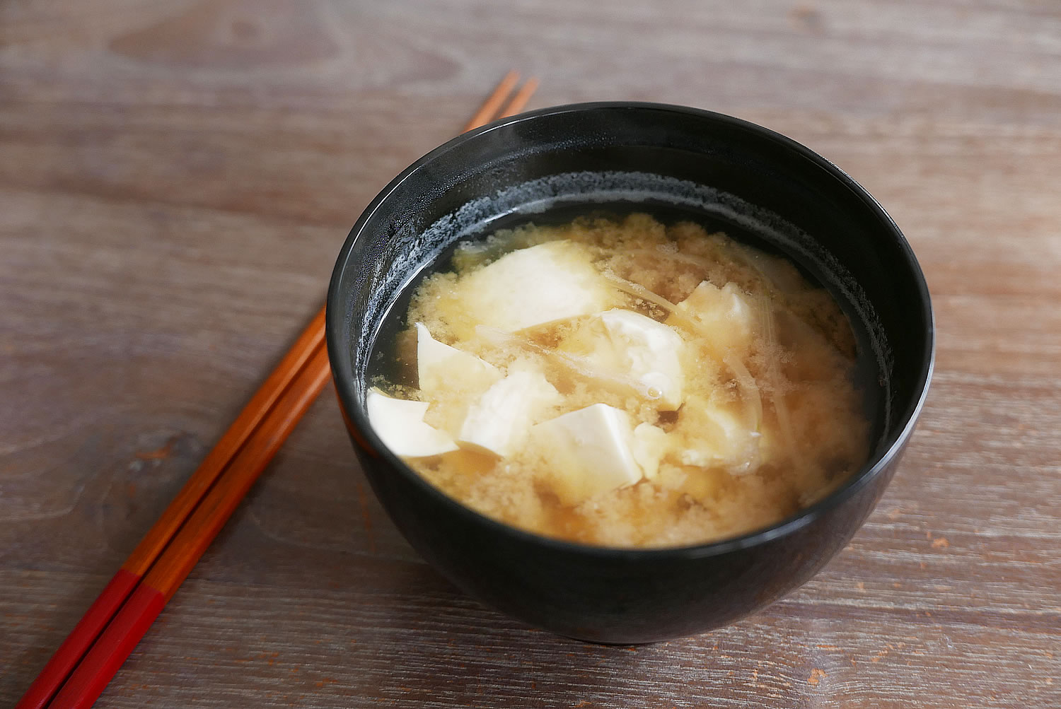 Japanese Miso Soup Miso Shiru with Tofu
