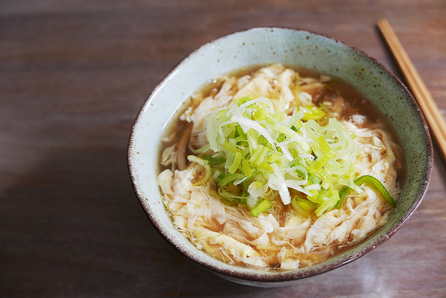 Egg drop noodle soup - Tamago toji udon